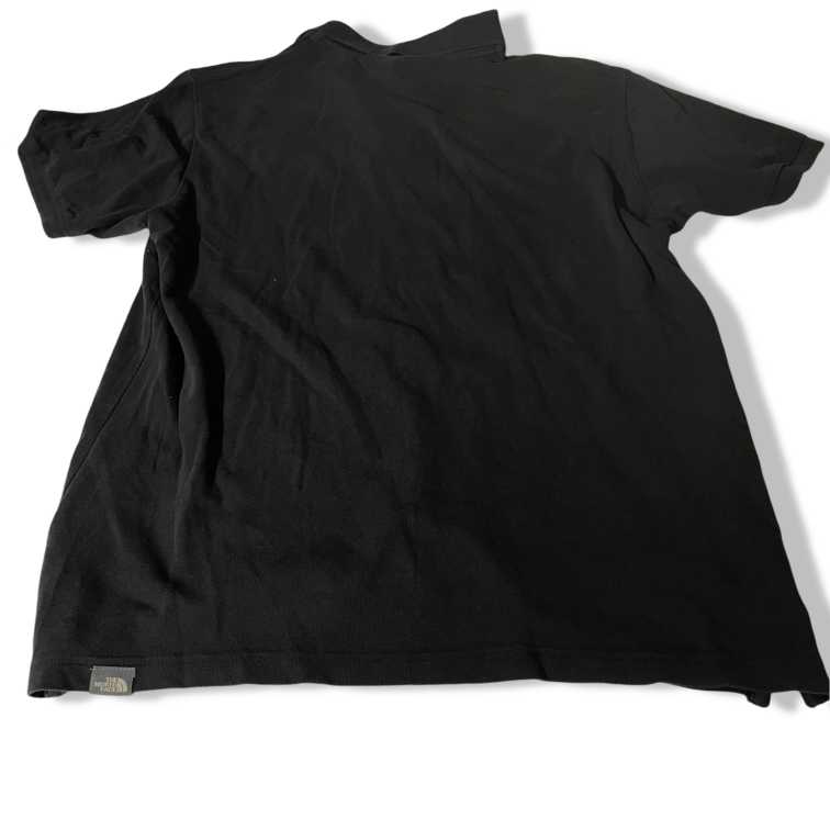 Vintage The North Face Men Grey Button Up  Short Sleeve Polo Shirt in M|L29W19|SKU 5462
