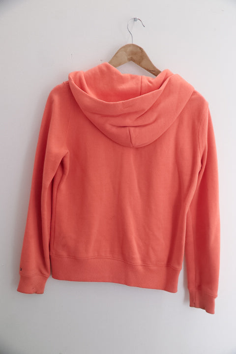 Vintage Tommy Hilfiger orange full zip up hoodie sweater