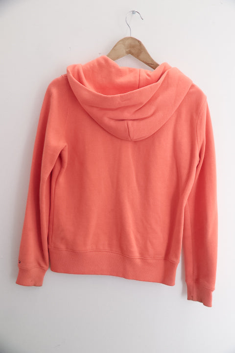 Vintage Tommy Hilfiger orange full zip up hoodie sweater