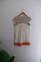 Vintage womens Kate+Pippa colourblock midi large dress