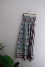 Vintage Atmosphere Trendy Flowered Tube Maxi Dress size 12