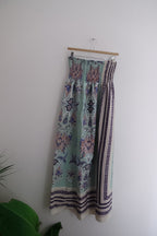 Vintage Atmosphere Trendy Flowered Tube Maxi Dress size 12