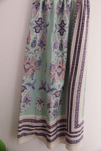 Vintage Atmosphere Trendy Flowered Tube Maxi Dress size 12