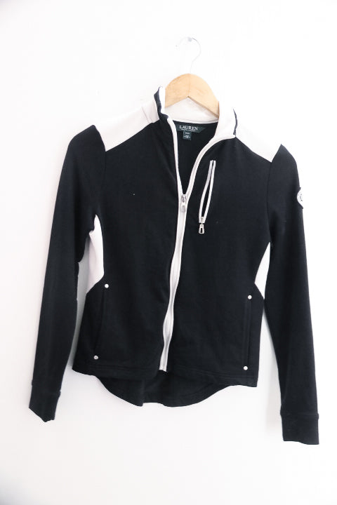 Vintage Ralph Lauren black mens full zip up jacket