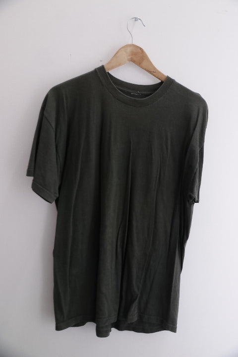 Vintage plain medium green mens tees
