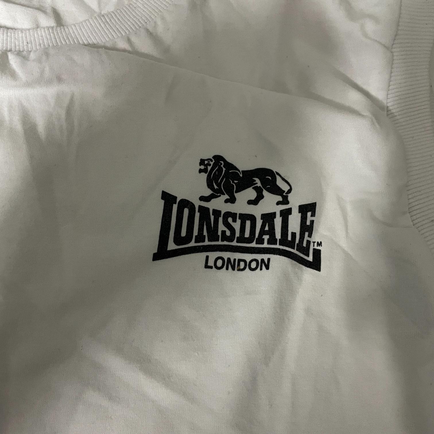 Vintage Lonsdale White Regular Size sleeveless T-Shirts for Men in 2XL|L30W21|SKU 5478