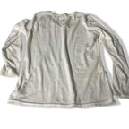 Vintage Tall White Long Sleeve T-Shirt cami women's top in M|L24W17|SKU 5481