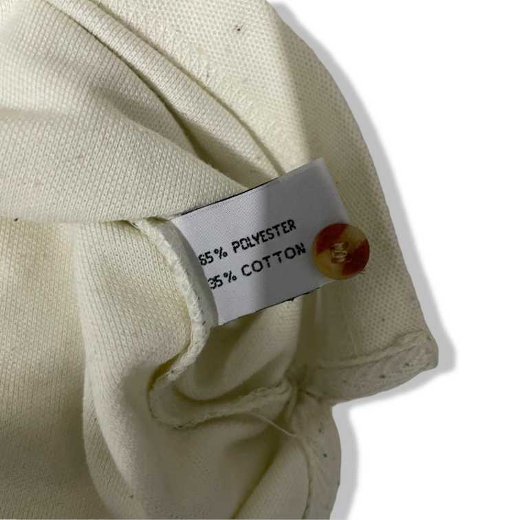 Vintage men Kartel Classic cream The Mill Golf Society Polo Shirt in XL|L33 W22|SKU 5483