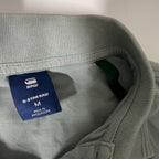 Vintage Mens G-STAR RAW Mint Green DUNDA polo shirt short sleeves in M|L28W19|SKU 5487