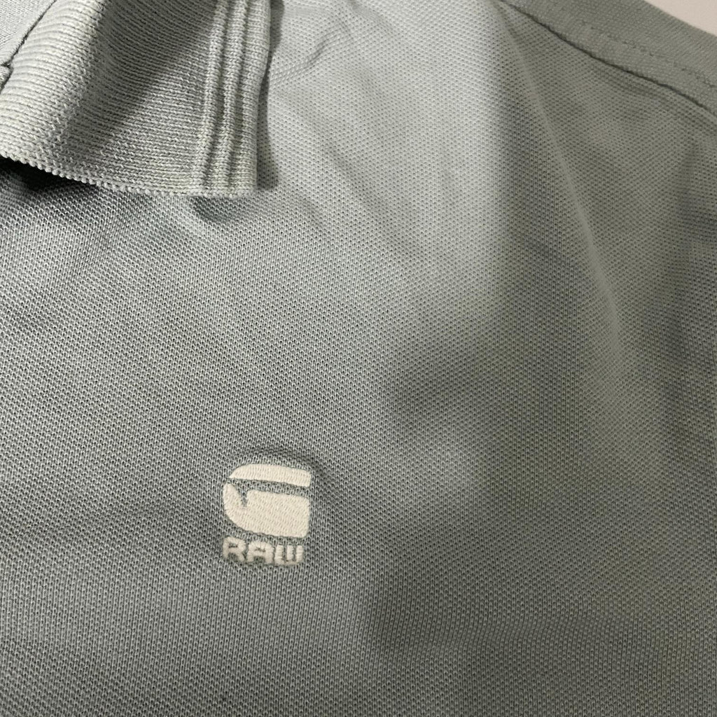 Vintage Mens G-STAR RAW Mint Green DUNDA polo shirt short sleeves in M|L28W19|SKU 5487