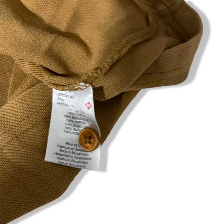 Vintage Men’s Lee Cooper Khaki Olive Green short sleeve regular fit polo shirt in M|L27W19|SKU 5490