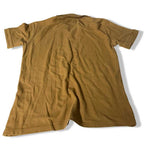 Vintage Men’s Lee Cooper Khaki Olive Green short sleeve regular fit polo shirt in M|L27W19|SKU 5490