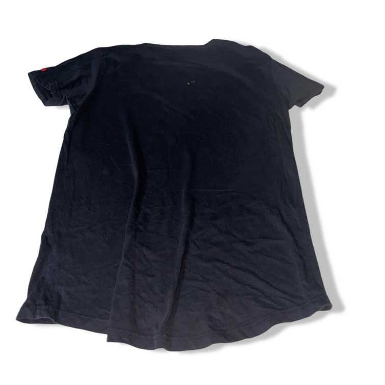 Vintage Marvel Graphics Mens Outline Logo T-shirt Black in M| L31 W18| SKU 5497