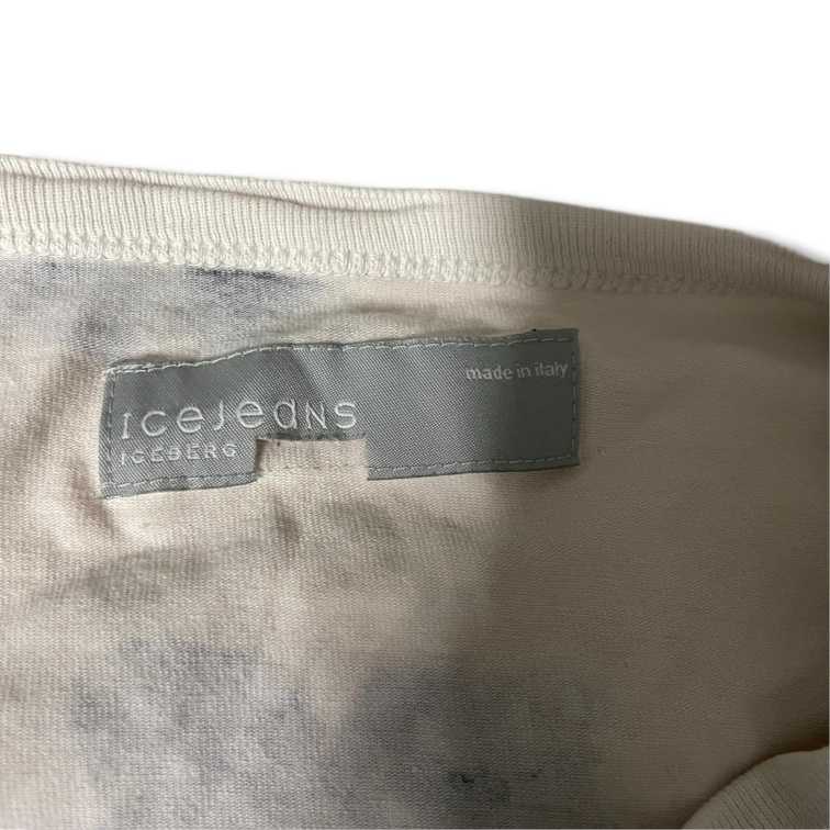 Vintage Y2K Ice jeans Made in Italy Jeans Rose & Butterfly white T-Shirt in M|L26 W20|SKU 5504