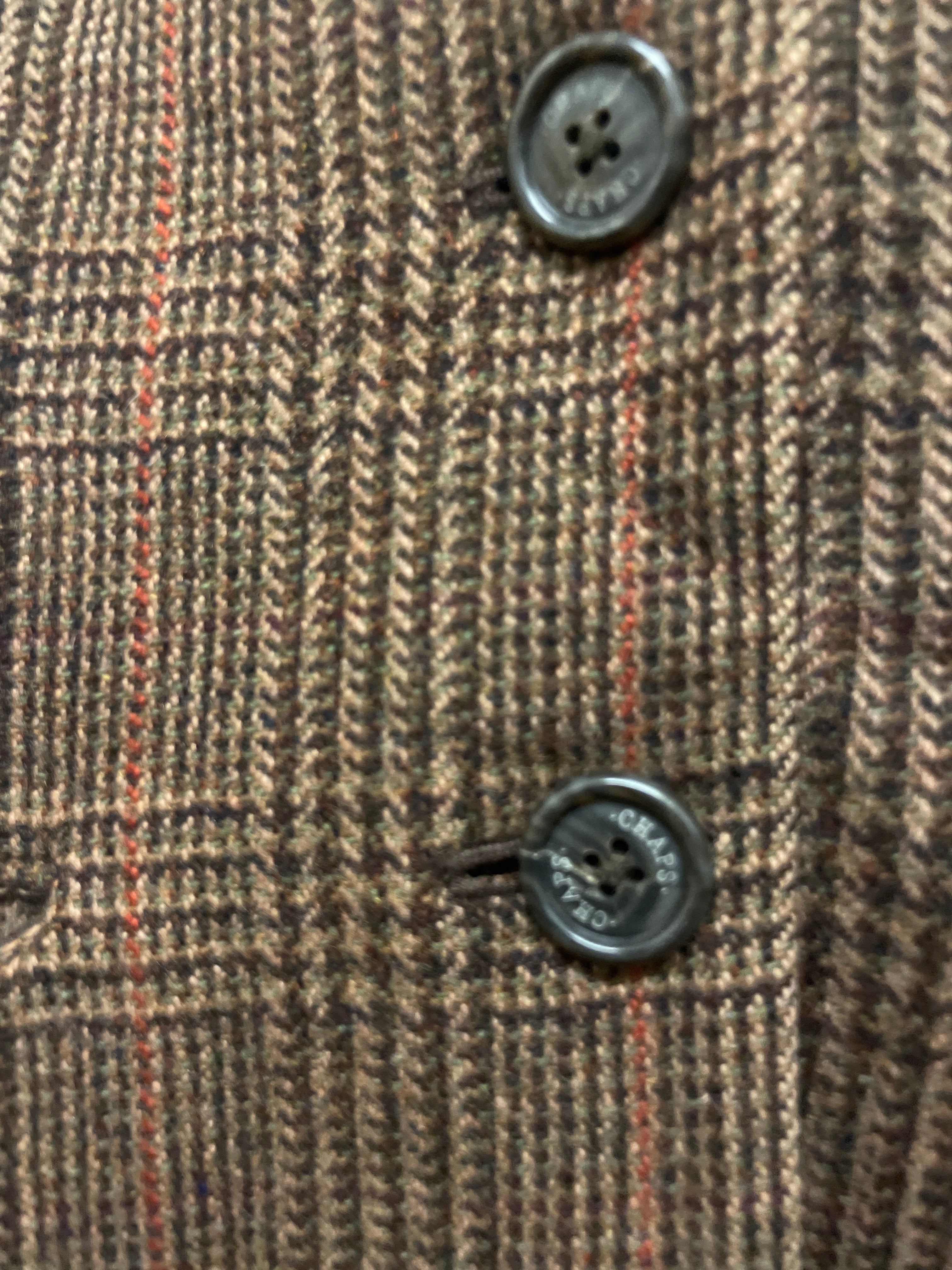 Vintage brown leather mens belt