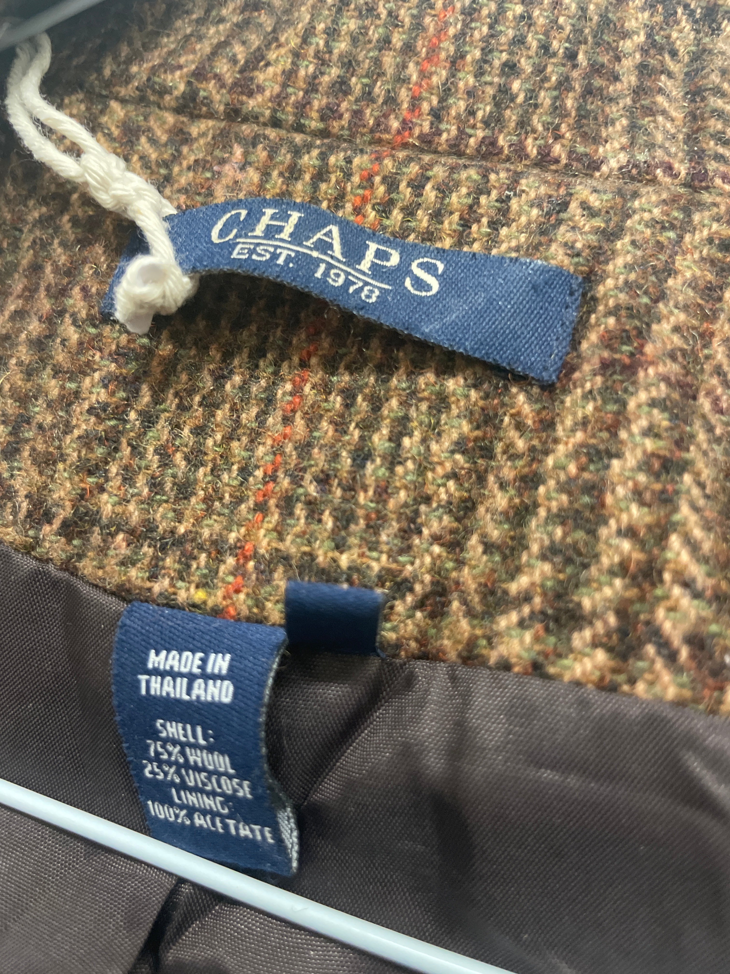 Vintage brown leather mens belt