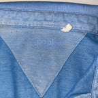 vintage womens Papka blue polo short sleeve tees in L| L26 W18| SKU 5509