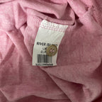 Vintage River Island men's Pink POLO shirt in L| L30 W19| SKU 5511