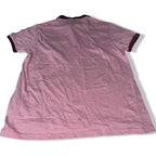 Vintage River Island men's Pink POLO shirt in L| L30 W19| SKU 5511