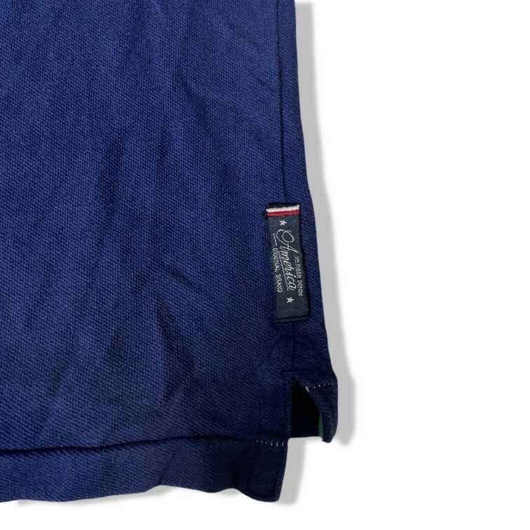 Vintage Tommy Hilfiger Denim Logo Mens blue  Polo shirt Slim Fit in XL|L34 W22|SKU 5515