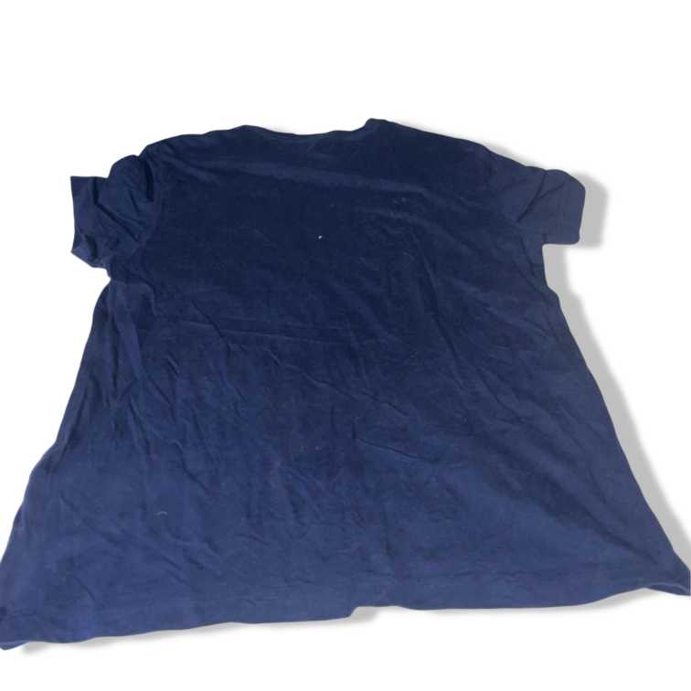 Vintage men Tommy Hilfiger Big Logo Flag Navy Blue T-Shirt Size S|L27 W18| SKU 5516