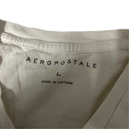 Vintage men Aeropostale Camouflage Box Graphic  cream short sleeveTee in L| L28 W21|SKU 5519