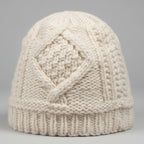 Ivory Cable Knit Beanie SKU 7323