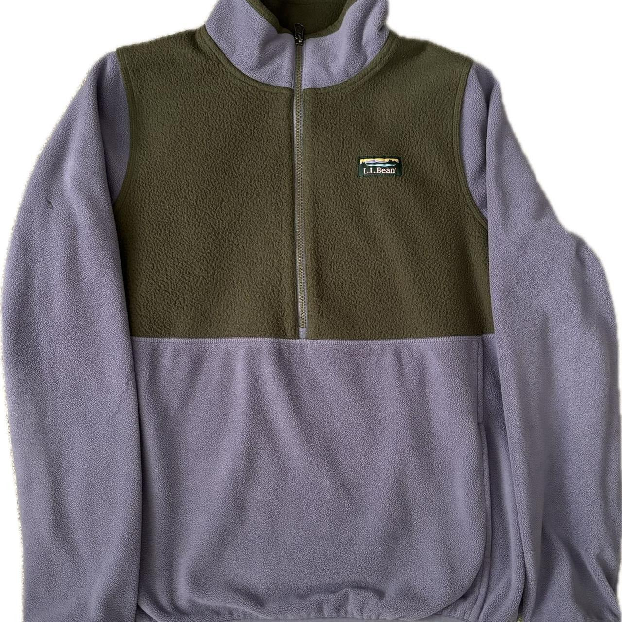 Vintage ll-bean-colorblock-fleece-jackets-for-women in large L28 W 27 | SKU 4399