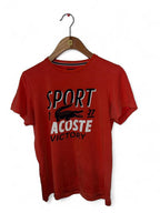 Lacoste red cotton t-shirt #Lacoste #Casual

red Lacoste Sport Alligator cotton crewneck logo t-shirt
 SKU 7158
Sir small 
L 25 W 19