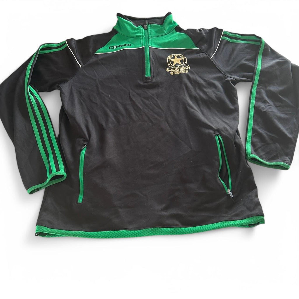 O’Neil small Green and black 1/4 zip pullover sweatshirt with a relaxed fit #streetwear