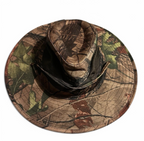 Mens Mountain Country Camo Structured Lightweight Fabric Safari Hat  SKU 6784