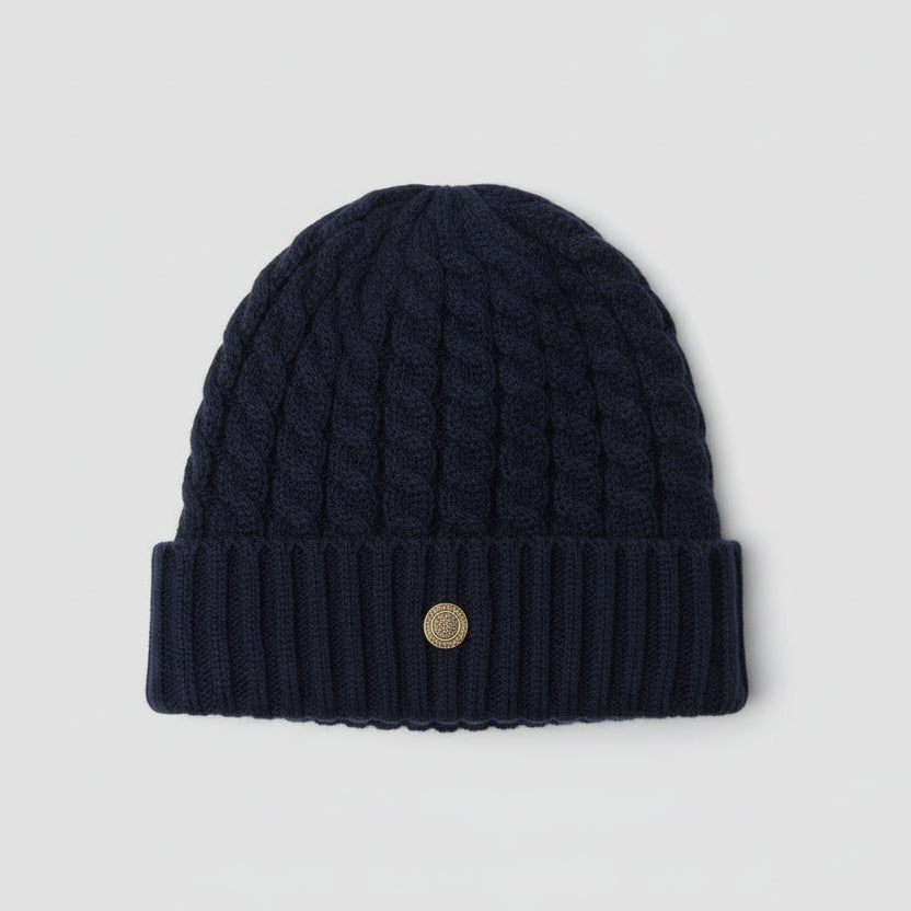 Celtics wear logo crest Navy Blue Rib-Knit Beanie SKU 7272
