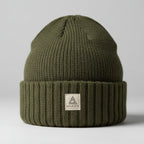 Olive Green Ribbed Beanie SKU 7309