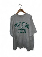 Oversized Grey New York Jets vintage 90s cotton t-shirt football 3XL