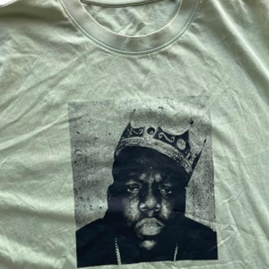 Vintage Notorious B.I.G the ready to die tour graphics yellow large tshirt