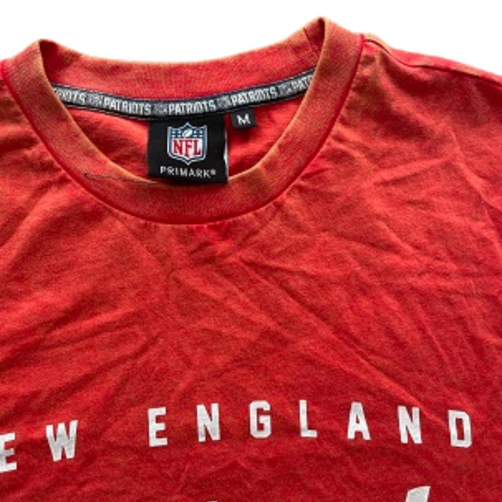 Vintage NFL Primark New England Patriot Red Medium Tshirt