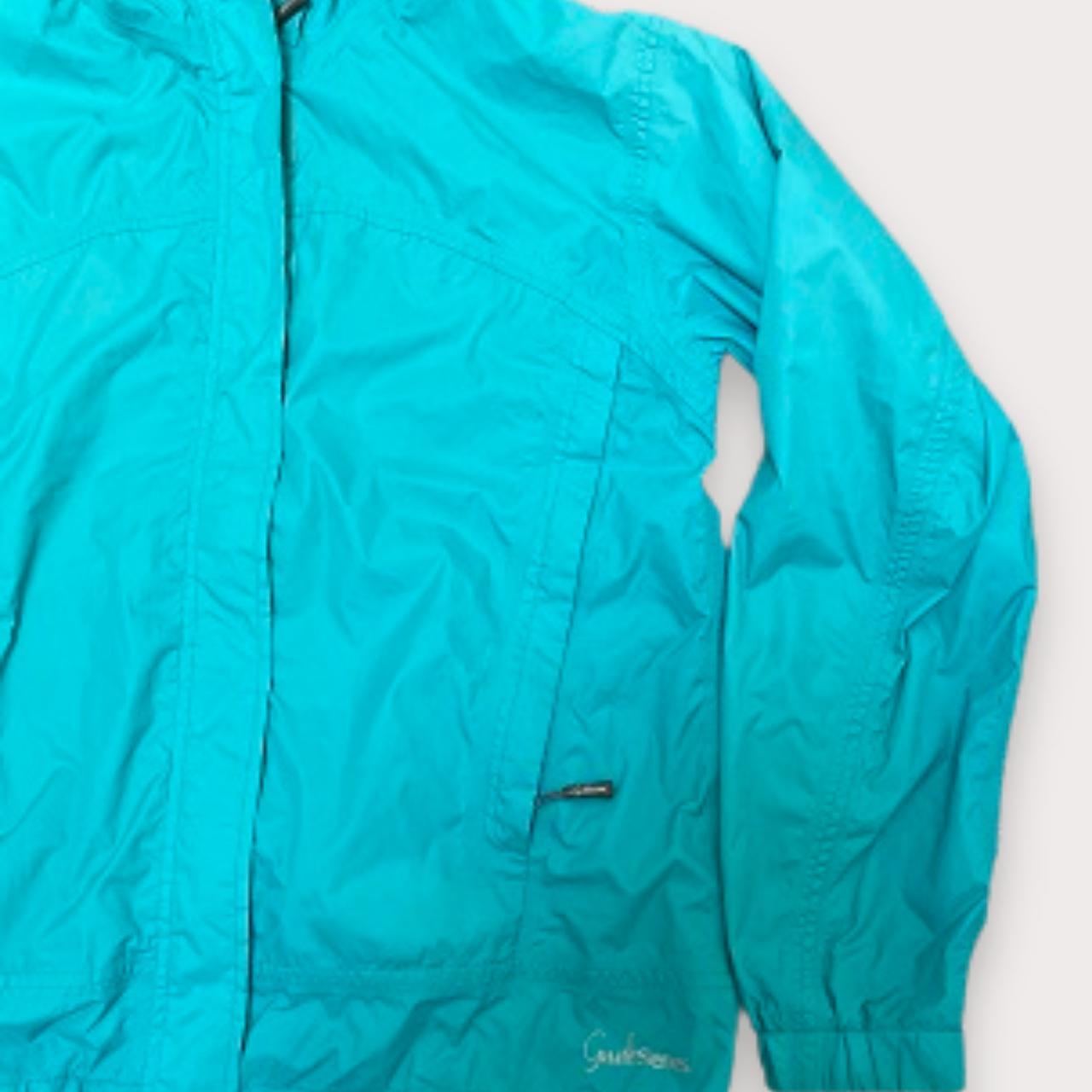 Vintage blue windbreaker large hoodie jacket