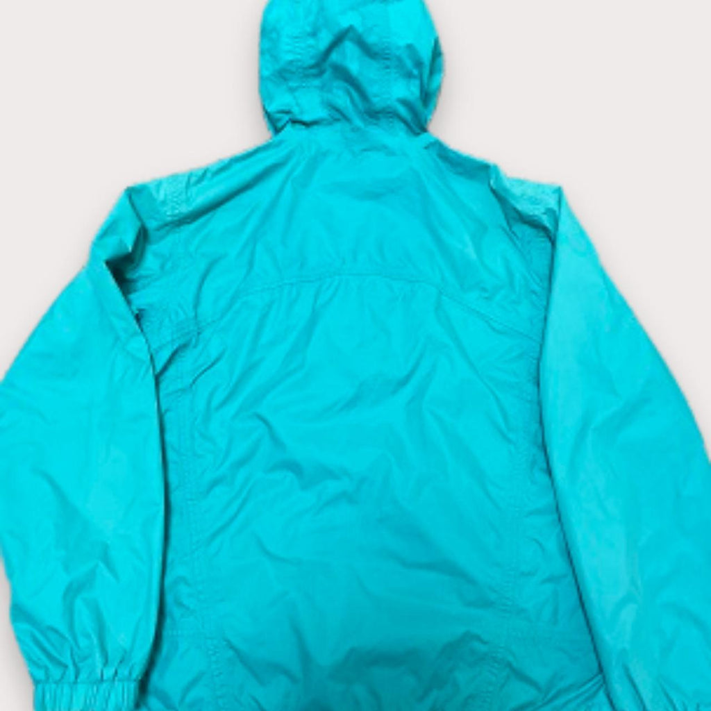 Vintage blue windbreaker large hoodie jacket