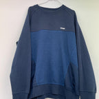 Vintage Mens McKenzie Blue Fleece crew neck large Jumper