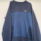 Vintage Mens McKenzie Blue Fleece crew neck large Jumper