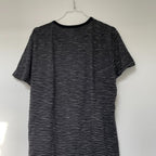 Vintage Denim & Supply Ralph Lauren Black stripped 3 button up tshirt size M