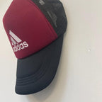 Vintage Adidas tucker cap in black and wine