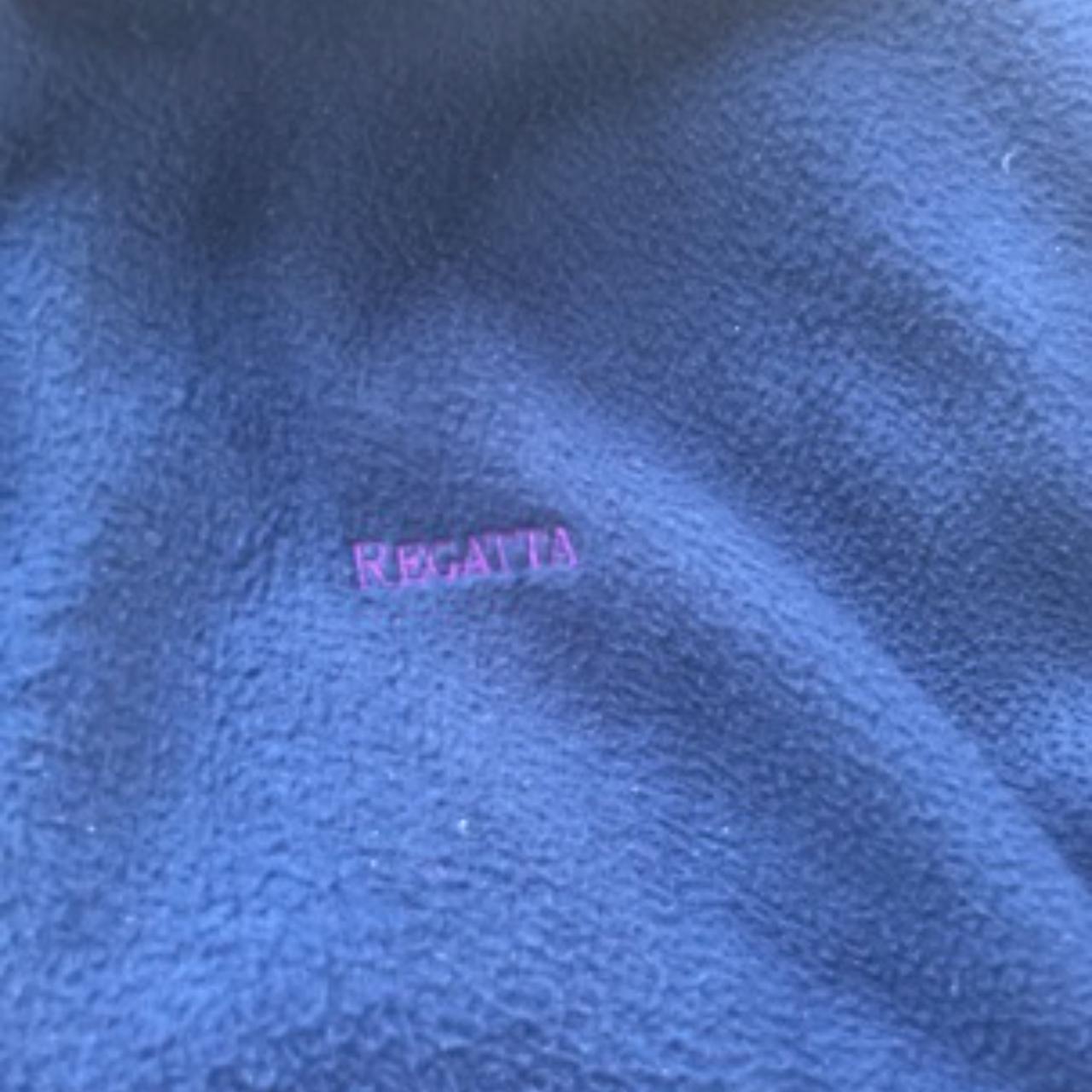 Vintage regatta lightweight bicolor fleece full zip up jacket in blue and purple
