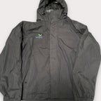 Vintage Regatta professional windbreaker Khaki Brown hoodie jacket size L