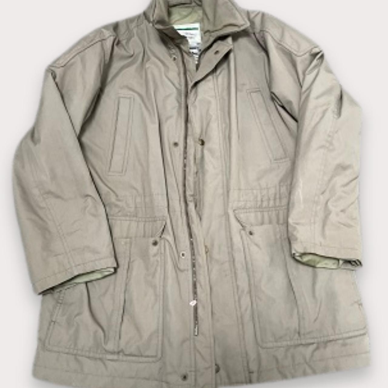 Vintage Naturally Dannimac cream padded full zip up large coat jacket