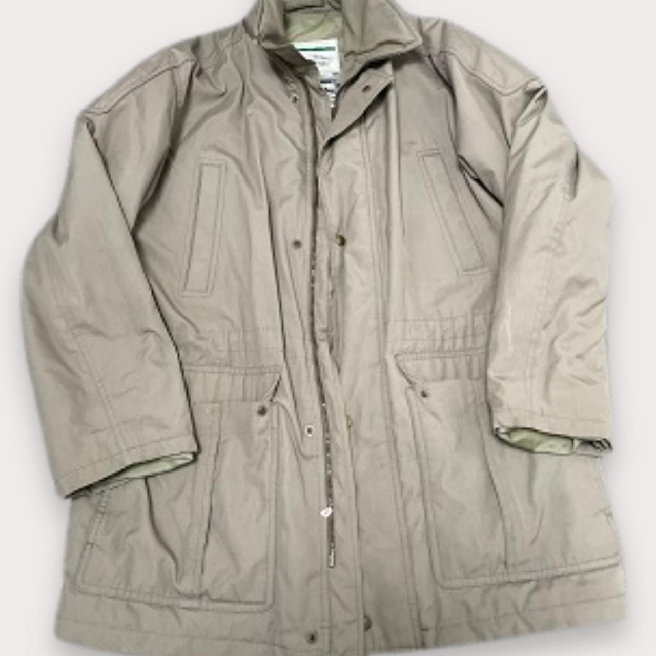 Vintage Naturally Dannimac cream padded full zip up large coat jacket