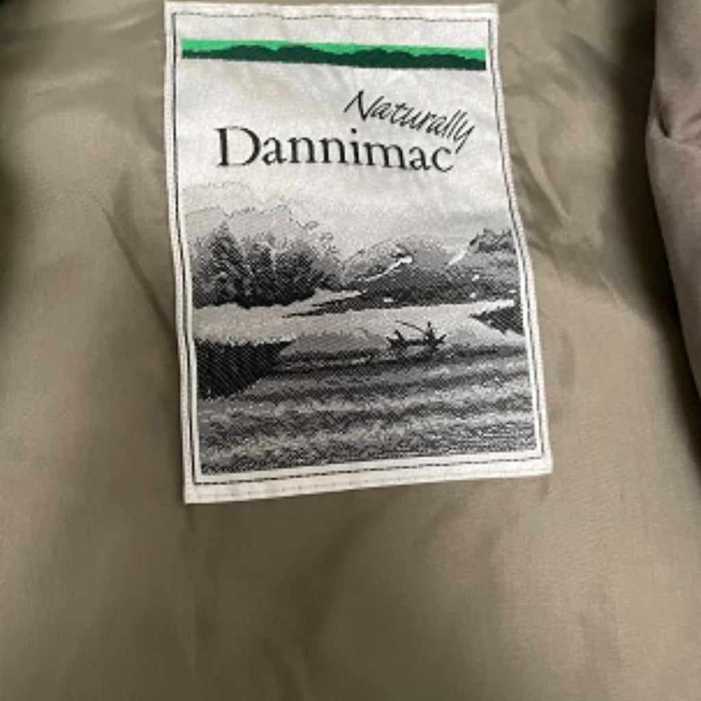Vintage Naturally Dannimac cream padded full zip up large coat jacket