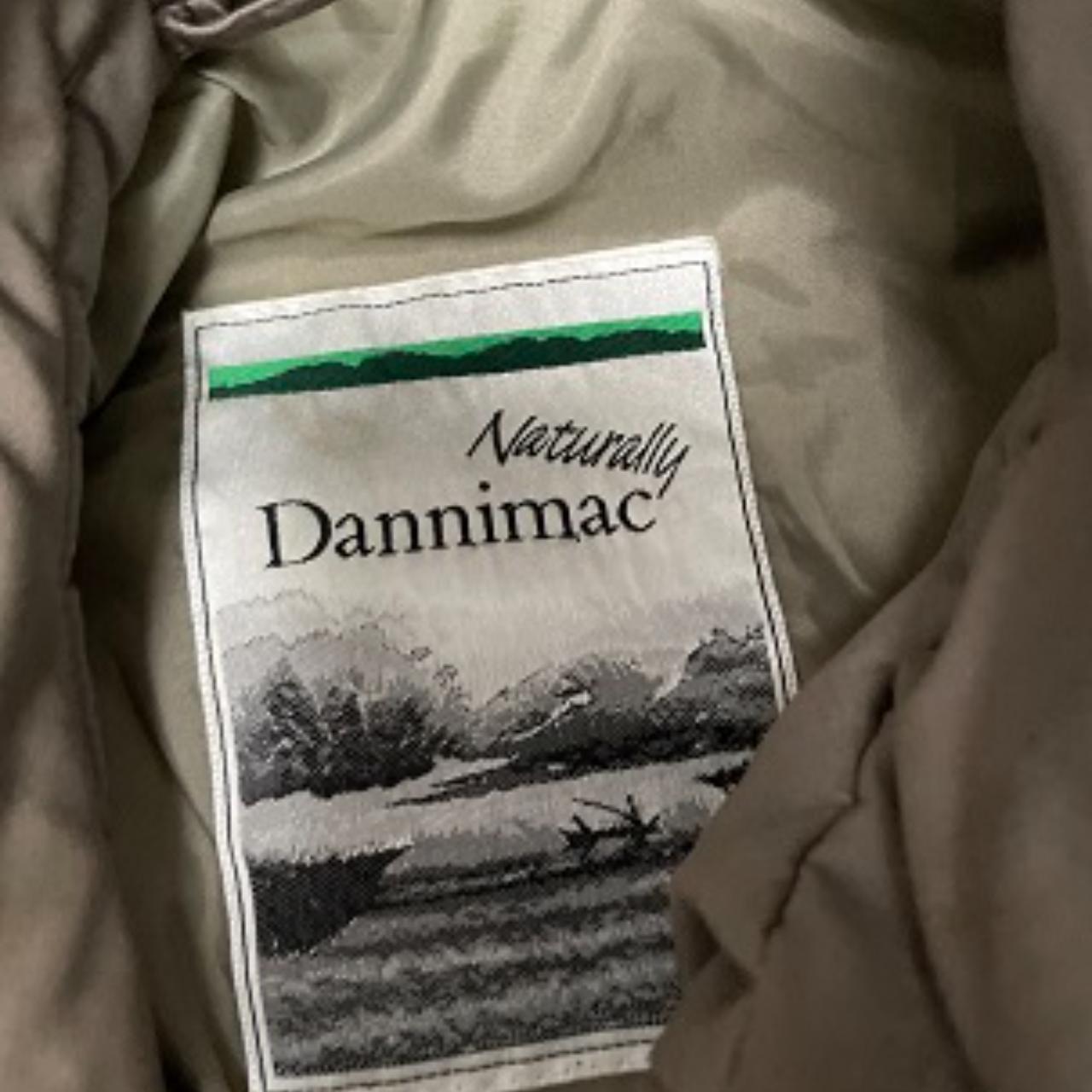 Vintage Naturally Dannimac cream padded full zip up large coat jacket