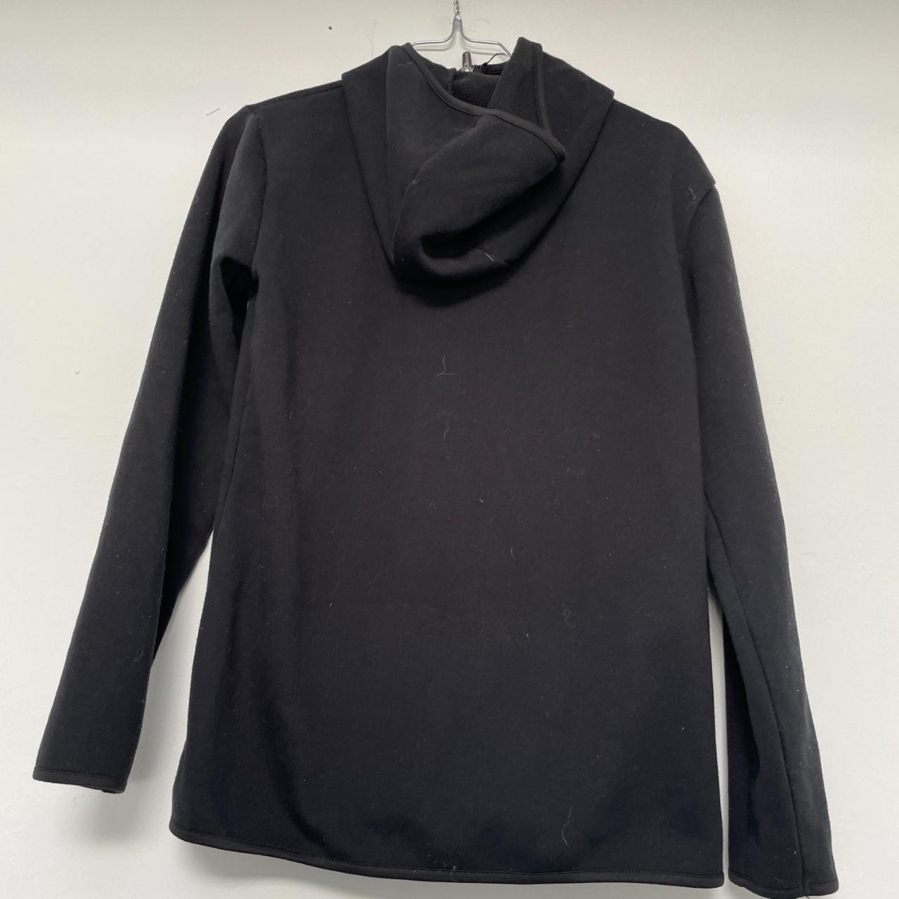 Vintage Ellesse full zip up fleece black hoodie jacket size XS