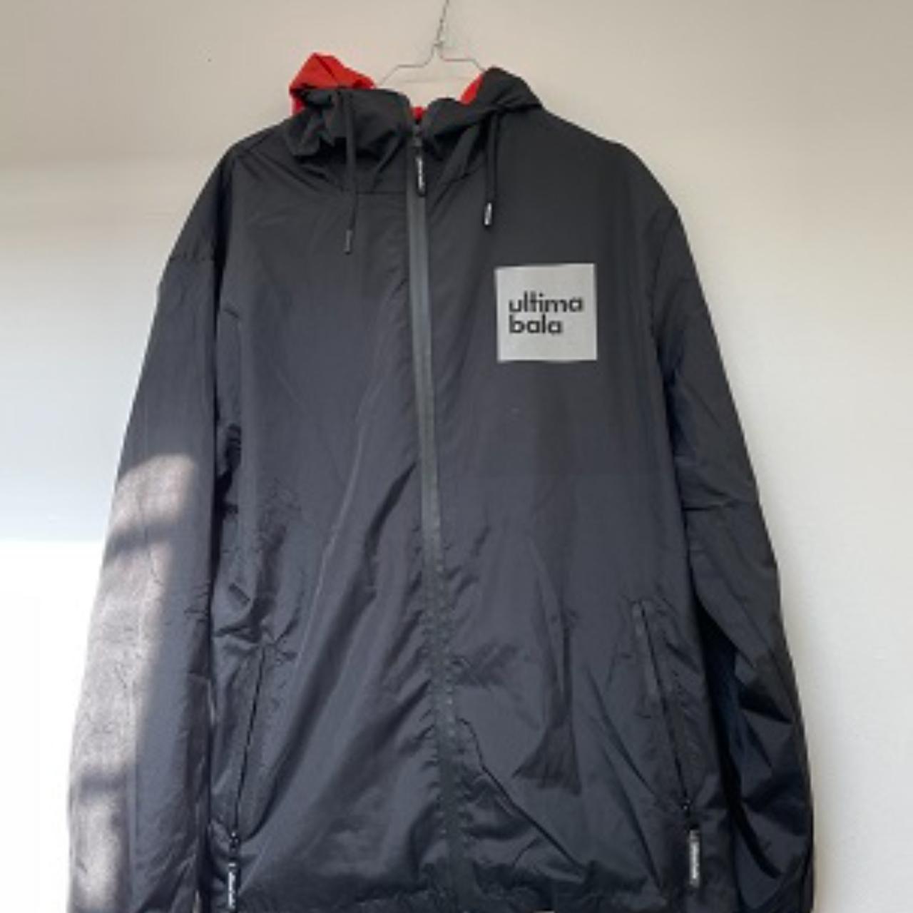 Vintage Ultimate Bala black hoodie jacket with orange inside size L